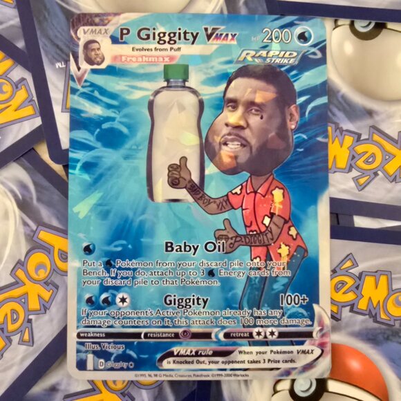 P Giggity Pokemon Card - Puff Daddy - quagmire/p ditty - Picture 1 of 10